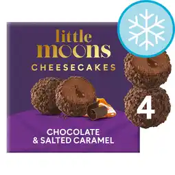 Tesco Little Moons Chocolate & Salted Caramel Mochi Cheesecakes 4x30g offer