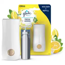 Tesco Glade Compressed Spray Holder Fresh Lemon 10ml offer
