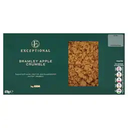 Asda Exceptional by ASDA Bramley Apple Crumble 478g offer