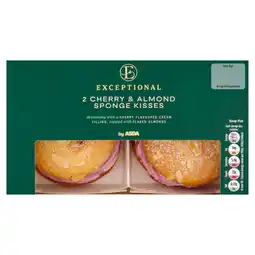 Asda Exceptional by ASDA 2 Cherry & Almond Sponge Kisses offer