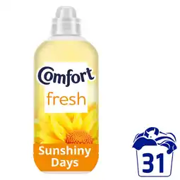 Asda Comfort Fresh Fabric Conditioner Sunshiny Days 31 washes (930 ml) offer