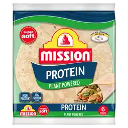 Asda Mission 6 Protein Wraps 367g offer
