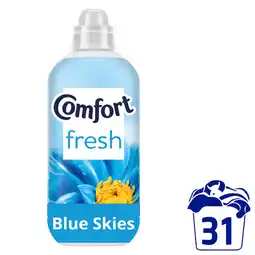 Asda Comfort Fresh Fabric Conditioner Blue Skies 31 washes (930 ml) offer
