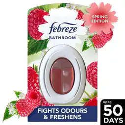 Asda Febreze Bathroom Continuous Air Freshener Raspberry & Elderflower 1 Count, Fights Odours &Freshens offer