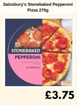 Sainsbury's Sainsbury's Stonebaked Pepperoni Pizza offer