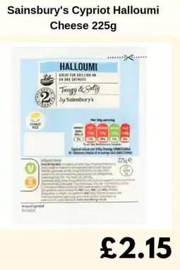 Sainsbury's Sainsbury's Cypriot Halloumi Cheese offer