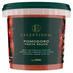Asda Exceptional by ASDA Pomodoro Pasta Sauce 350g offer