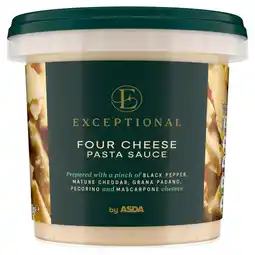 Asda Exceptional by ASDA Four Cheese Pasta Sauce 350g offer