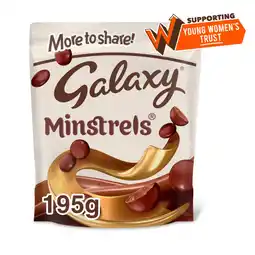 Asda Galaxy Minstrels Milk Chocolate Buttons Sharing Pouch Bag 195g offer