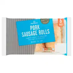 Morrisons Morrisons 6 Fresh Bake Pork Sausage Rolls offer
