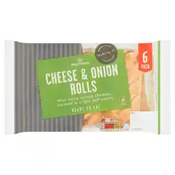 Morrisons Morrisons 6 Fresh Bake Cheese & Onion Rolls offer