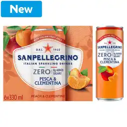 Morrisons San Pellegrino Zero Peach & Clementine 6x330ml offer