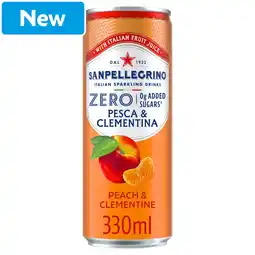 Morrisons San Pellegrino Zero Peach & Clementine 6x330ml offer