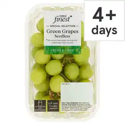 Tesco Tesco Finest Green Grapes Seedless 500G offer