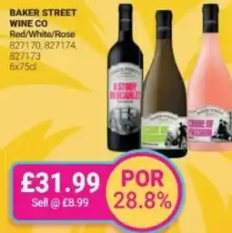 Bestway Baker street wine co offer