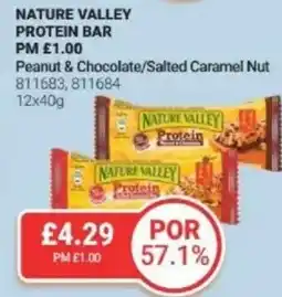 Bestway NATURE VALLEY PROTEIN BAR Peanut & Chocolate/Salted Caramel Nut offer