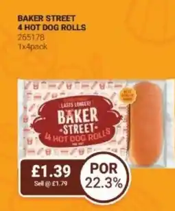 Bestway Baker street 4 hot dog rolls offer