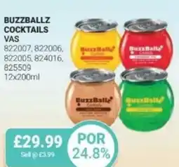 Bestway Buzzballz cocktails offer