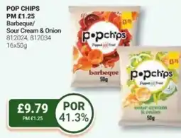 Bestway POP CHIPS Barbeque/ Sour Cream & Onion offer