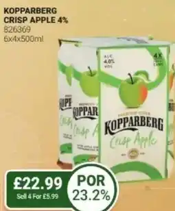 Bestway Kopparberg crisp apple 4% offer