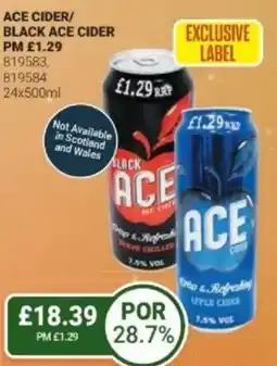 Bestway Ace cider/ black ace cider offer