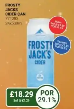 Bestway Frosty jack's cider can offer