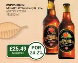 Bestway KOPPARBERG Mixed Fruit/Strawberry & Lime offer