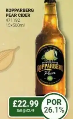 Bestway Kopparberg pear cider offer