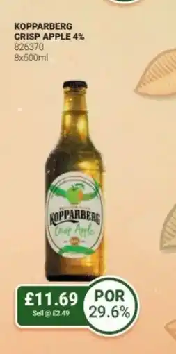 Bestway Kopparberg crisp apple 4% offer