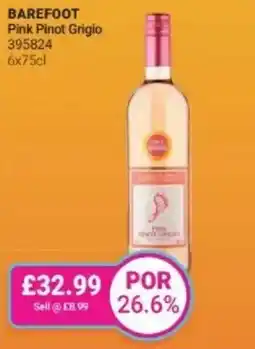Bestway BAREFOOT Pink Pinot Grigio offer