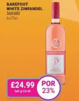 Bestway Barefoot white zinfandel offer
