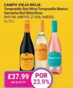 Bestway CAMPO VIEJO RIOJA Tempranillo Red Wine/Tempranillo Blanco/ Garnacha Red Wine/Rose offer