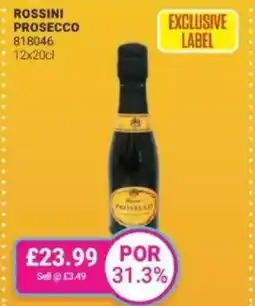 Bestway Rossini prosecco offer