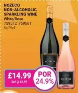 Bestway Nozeco non-alcoholic sparkling wine white/rose offer