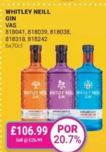 Bestway Whitley neill gin offer