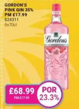 Bestway Gordon's pink gin 35% offer