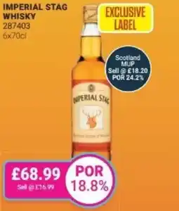 Bestway Imperial stag whisky offer