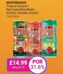 Bestway DESPERADOS Tropical Daiquiri/ Red Caipirinha/Mojito offer