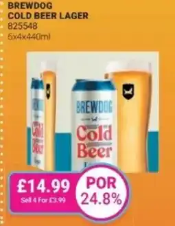 Bestway Brewdog cold beer lager offer