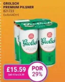 Bestway Grolsch premium pilsner offer