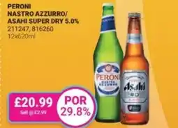 Bestway Peroni nastro azzurro/ asahi super dry 5.0% offer
