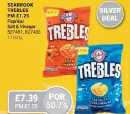 Bestway Seabrook trebles Paprika Salt & Vinegar offer