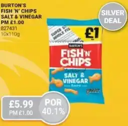 Bestway Burton's fish 'n' chips salt & vinegar offer