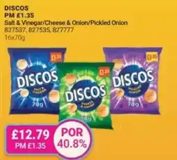 Bestway DISCOS Salt & Vinegar/Cheese & Onion/Pickled Onion offer