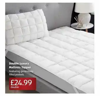 Aldi Double Luxury Mattress Topper offer