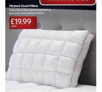 Aldi Pleated Cloud Pillow offer