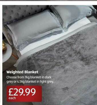 Aldi Weighted Blanket offer
