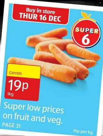 Aldi Carrots offer