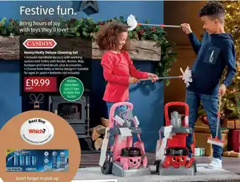 Aldi Henry Hetty Deluxe Cleaning Set offer