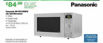 Costco Panasonic Nn-gd37hsbpq 23l Grill Microwave offer